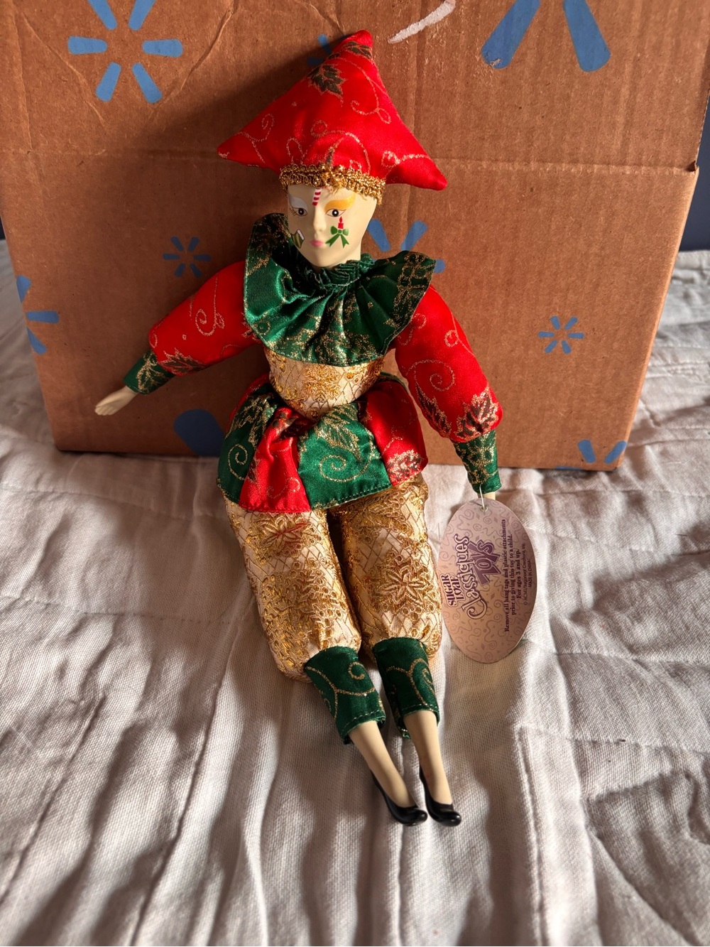 Sugar Loaf Classic Jesters Toys Christmas Jester Figurine 12in Vintage 1993.